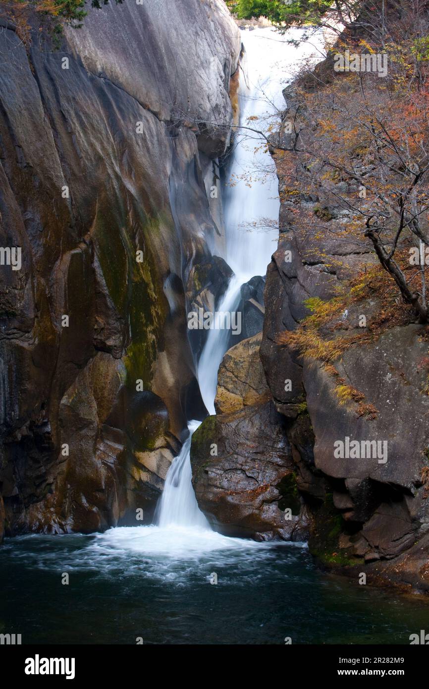 Gorge de Shosenkyo cascade de Senga Banque D'Images