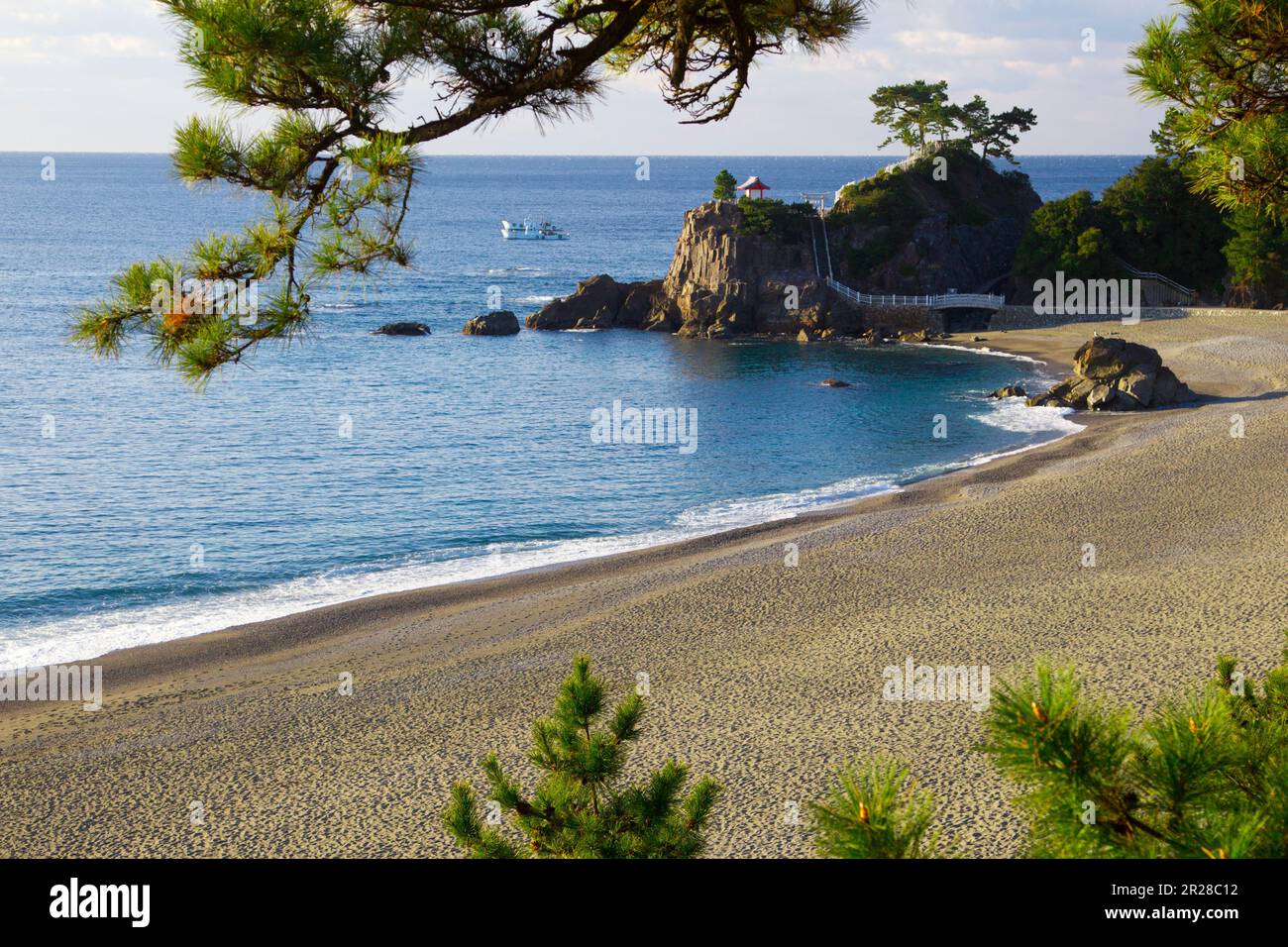 Katsura paysage de plage Banque D'Images