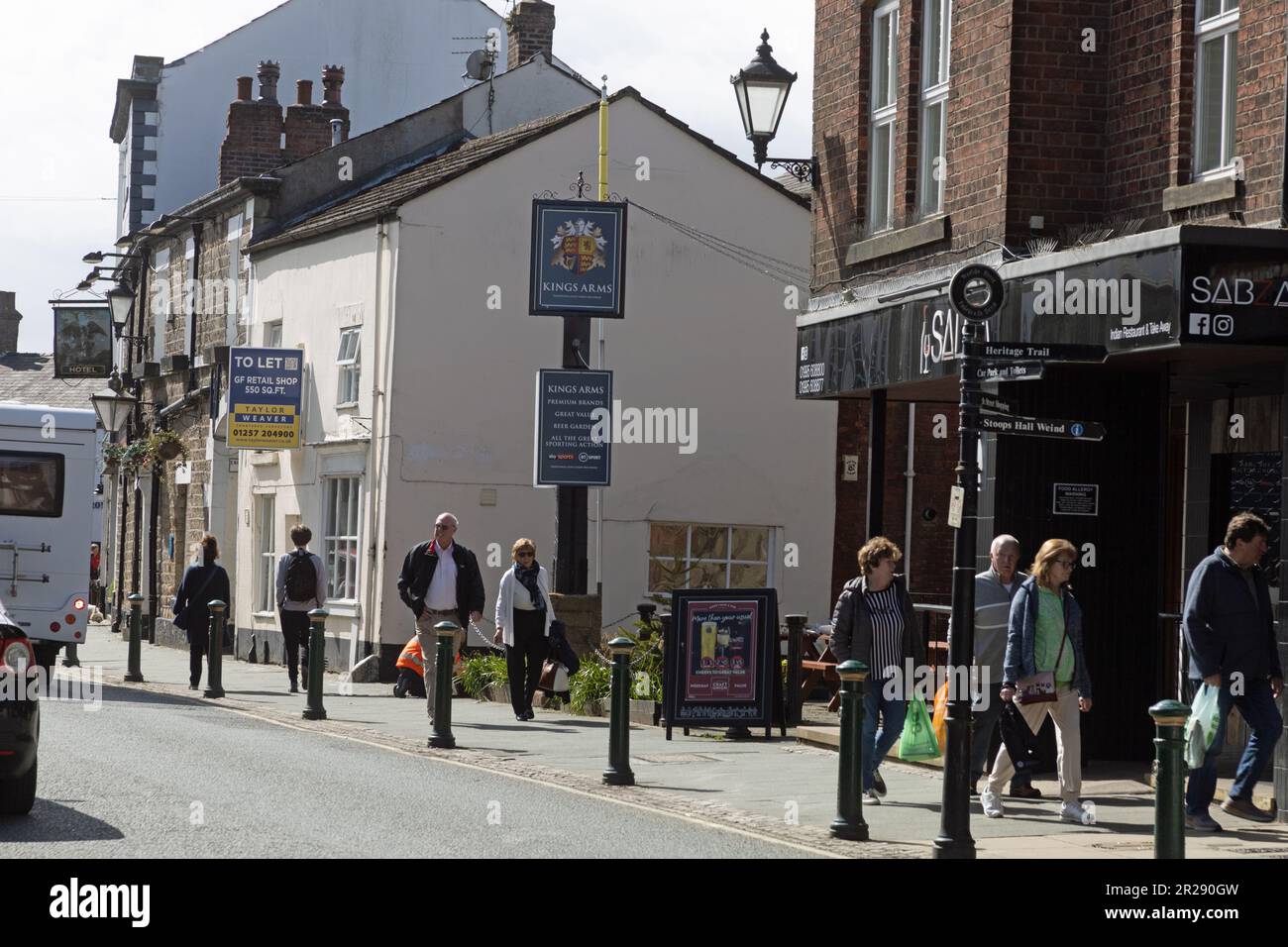 Le Kings Arms Pub sur la High Street Garstang Lancashire Angleterre Banque D'Images