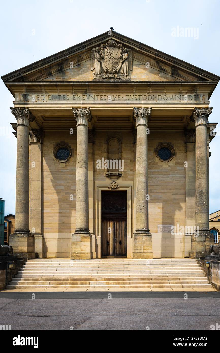 Stowe School Chapel à Stowe House dans Stowe Gardens Buckingham Royaume-Uni. Banque D'Images