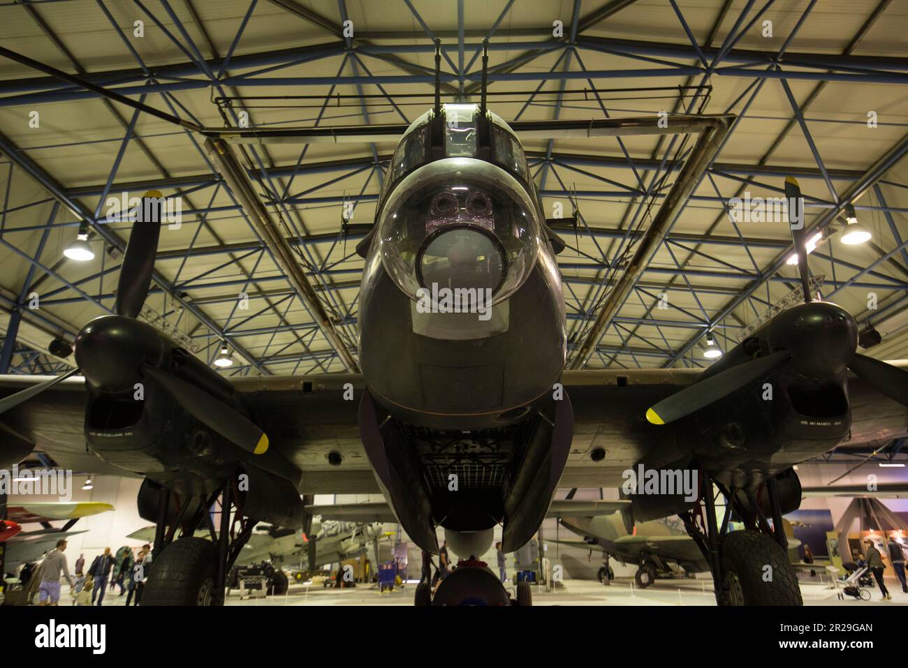 Le bombardier Avro Lancaster au RAF Museum de Londres Banque D'Images