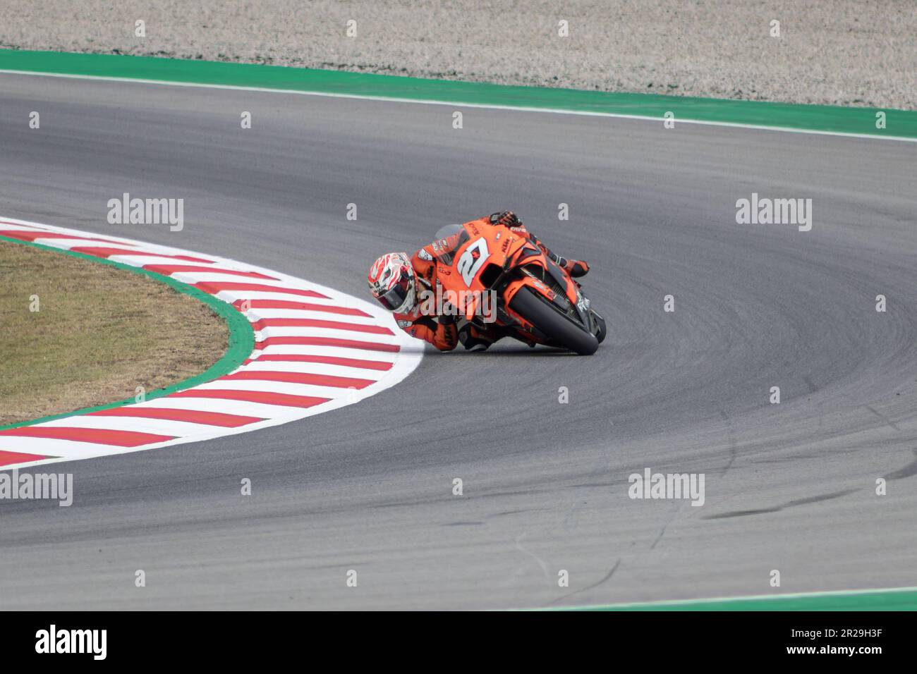 MONTMELLO, ESPAGNE-4 JUIN 2021: Iker Lecuona sur son #27 KTM RC16 (Team: Tech3 KTM Factory Racing), Championnat du monde MotoGP 2021 Banque D'Images