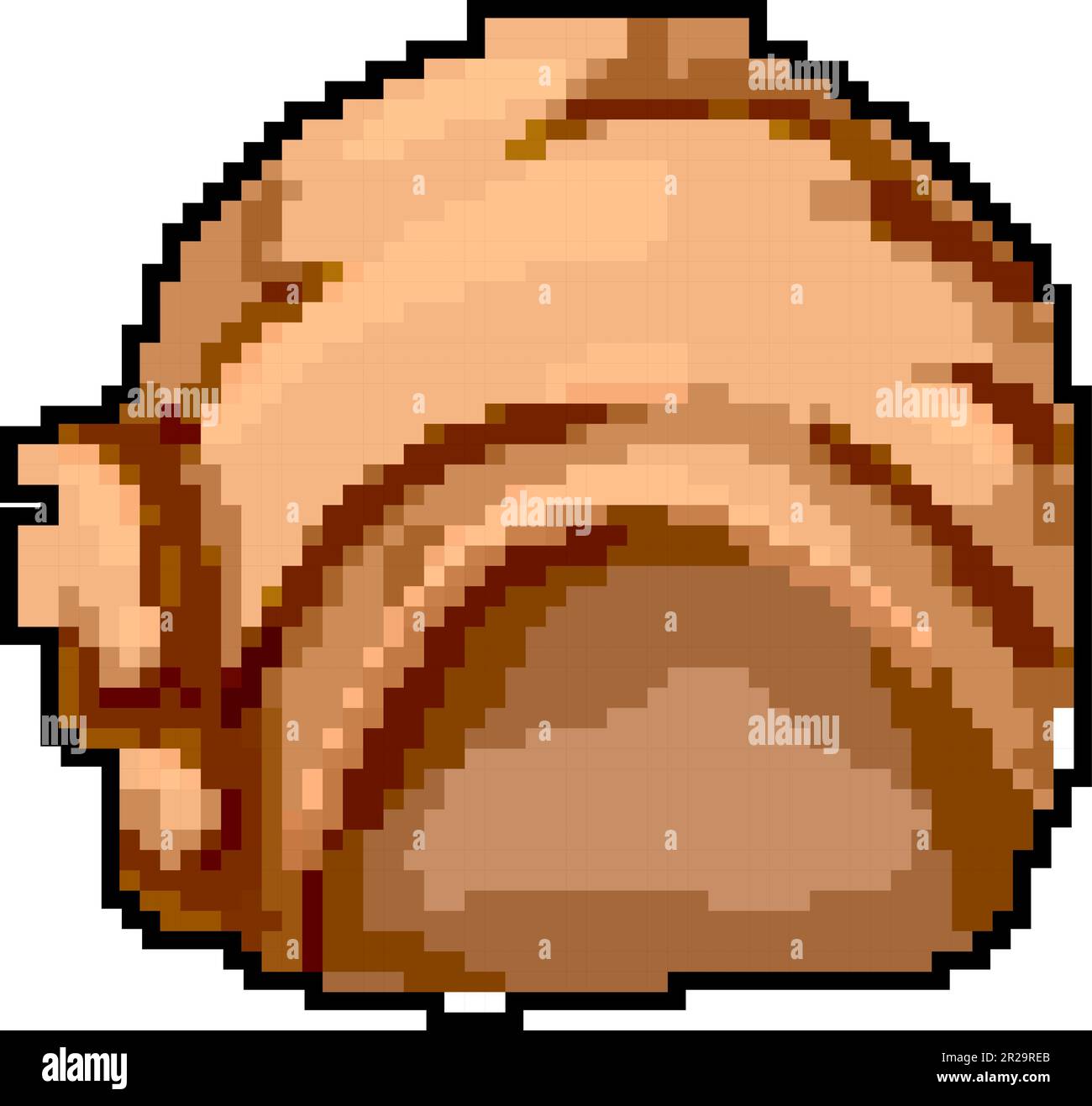 mode turban jeu indien pixel art illustration vectorielle Illustration de Vecteur