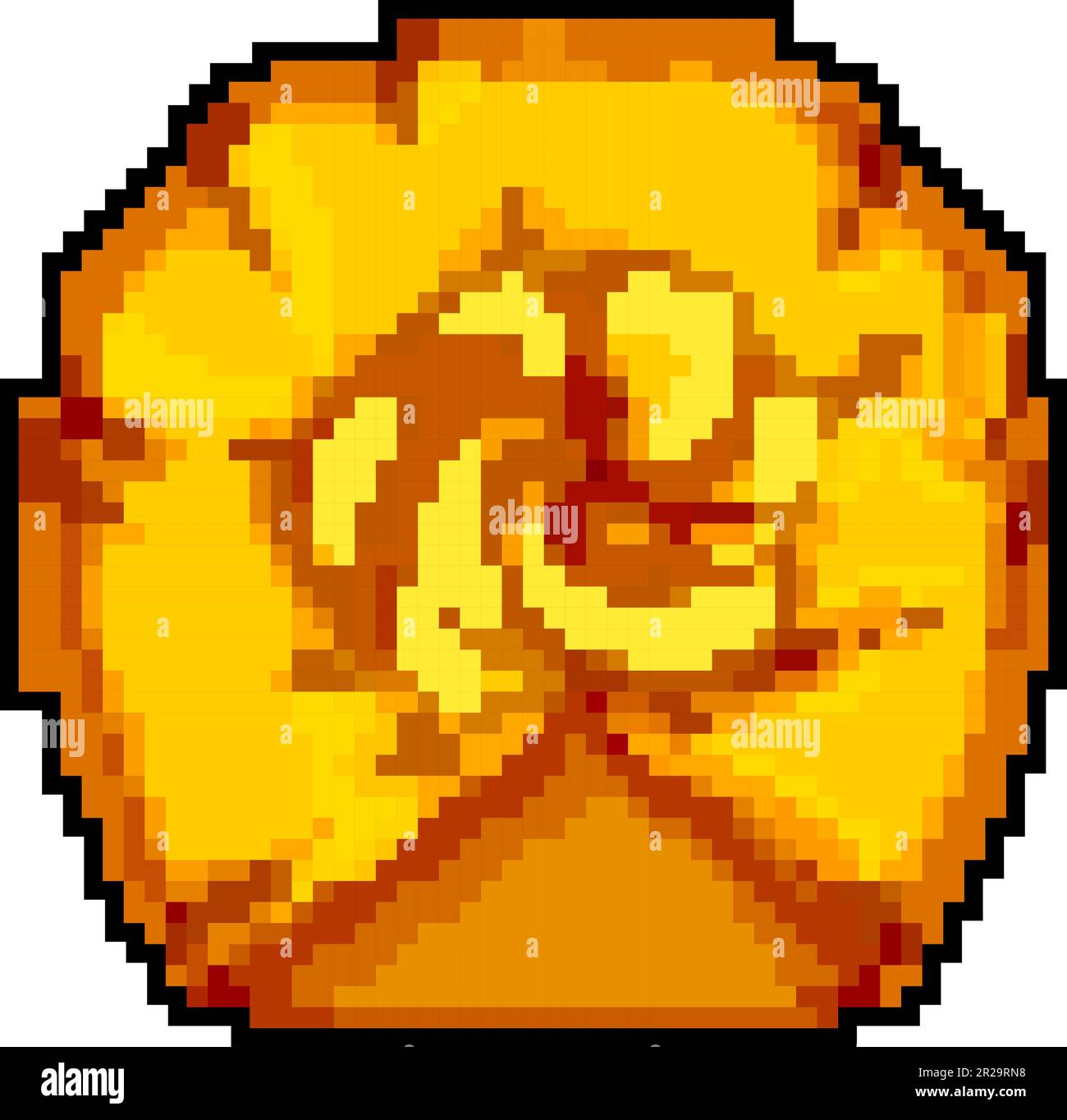 harnais turban jeu indien pixel art illustration vectorielle Illustration de Vecteur