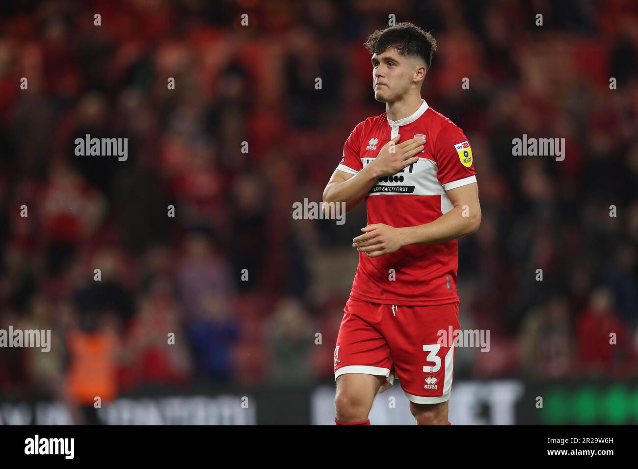 Ryan Giles de Middlesbrough lors du championnat Sky Bet Jouez la demi-finale 2nd jambe entre Middlesbrough et Coventry City au stade Riverside, Middlesbrough, le mercredi 17th mai 2023. (Photo : Mark Fletcher | ACTUALITÉS MI) Banque D'Images