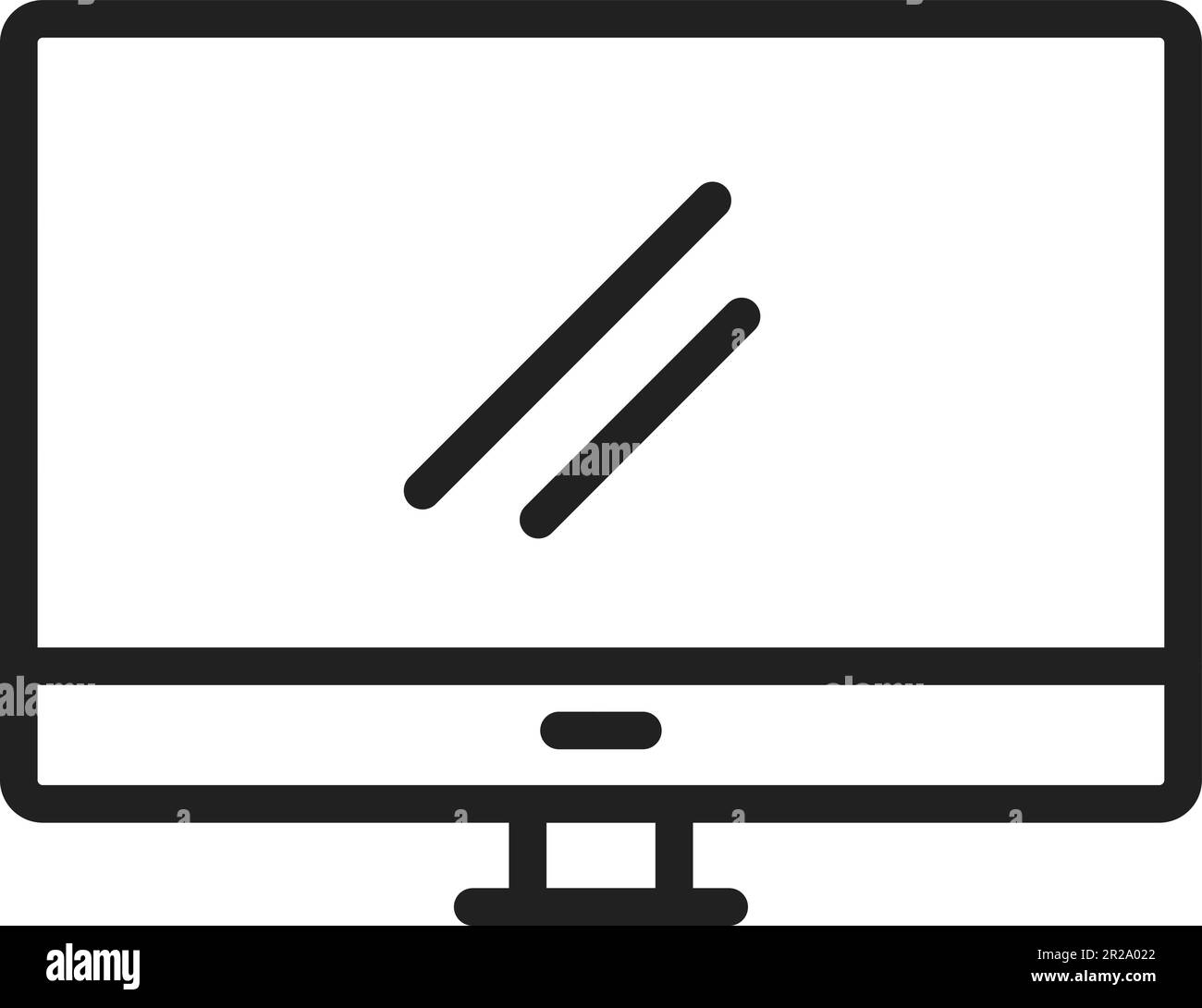 Image vectorielle de l'icône TV. Illustration de Vecteur