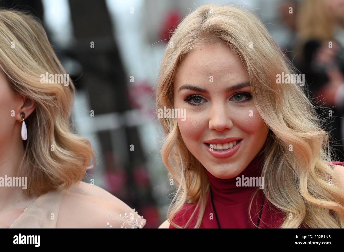 Cannes, France. 14th mai 2023. 76th Cannes film Festival 2023, Red Carpet film « Indiana Jones et le cadran du destin » en photo : Princesse Maria Carolina de Bourbon des deux Siciles, Princesse Maria Chiara de Bourbon des deux Siciles crédit : Agence photo indépendante/Alamy Live News Banque D'Images