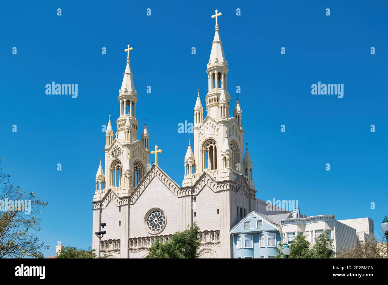 L'Église Saints Pierre et Paul à San Francisco, Californie, USA Banque D'Images