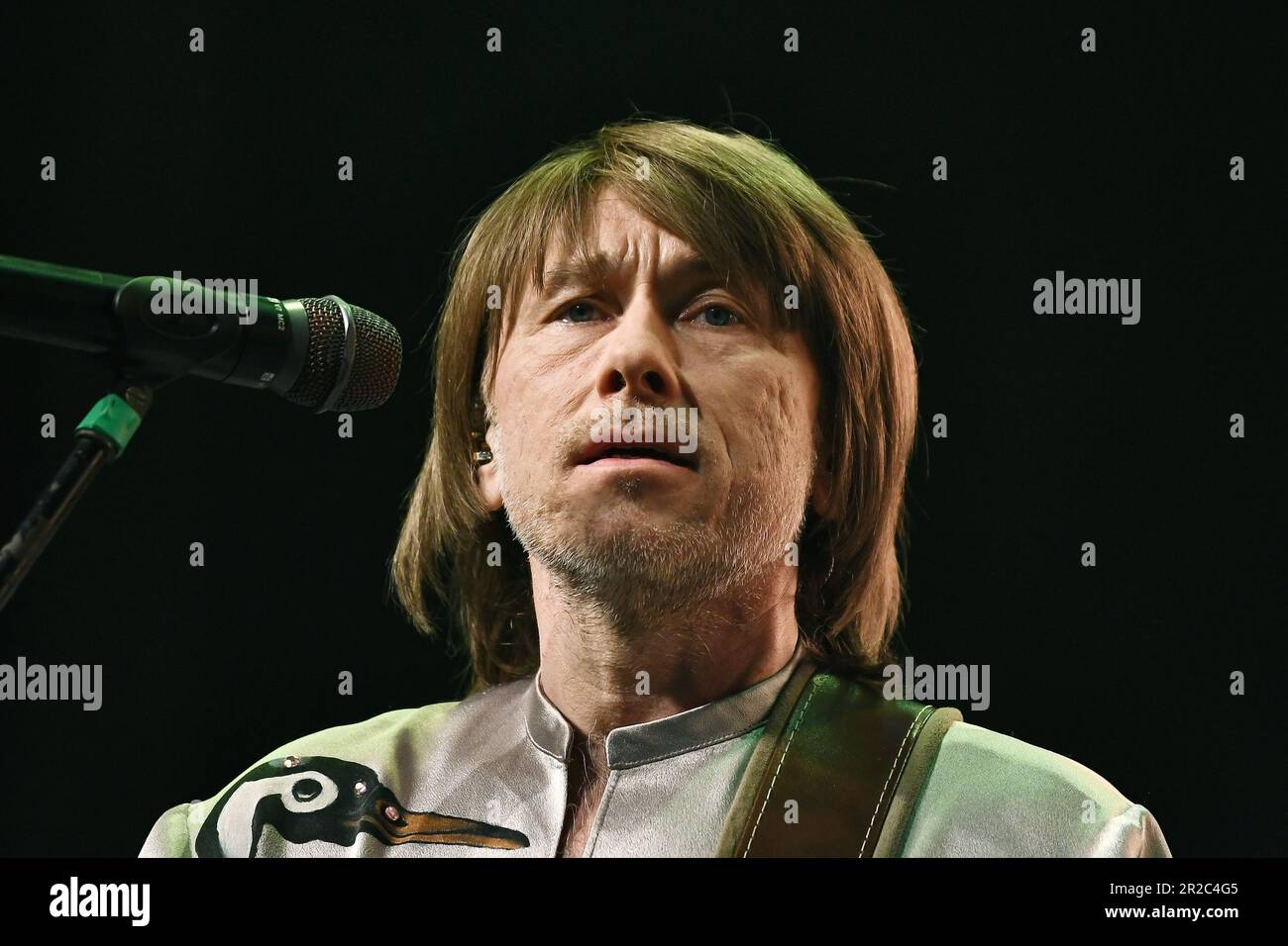 Rio de Janeiro, Brésil, 21 avril 2023. Musiciens du groupe musical suédois ABBA, lors d'un concert à Espaço Hall, dans la ville de Rio de Janeiro. Banque D'Images
