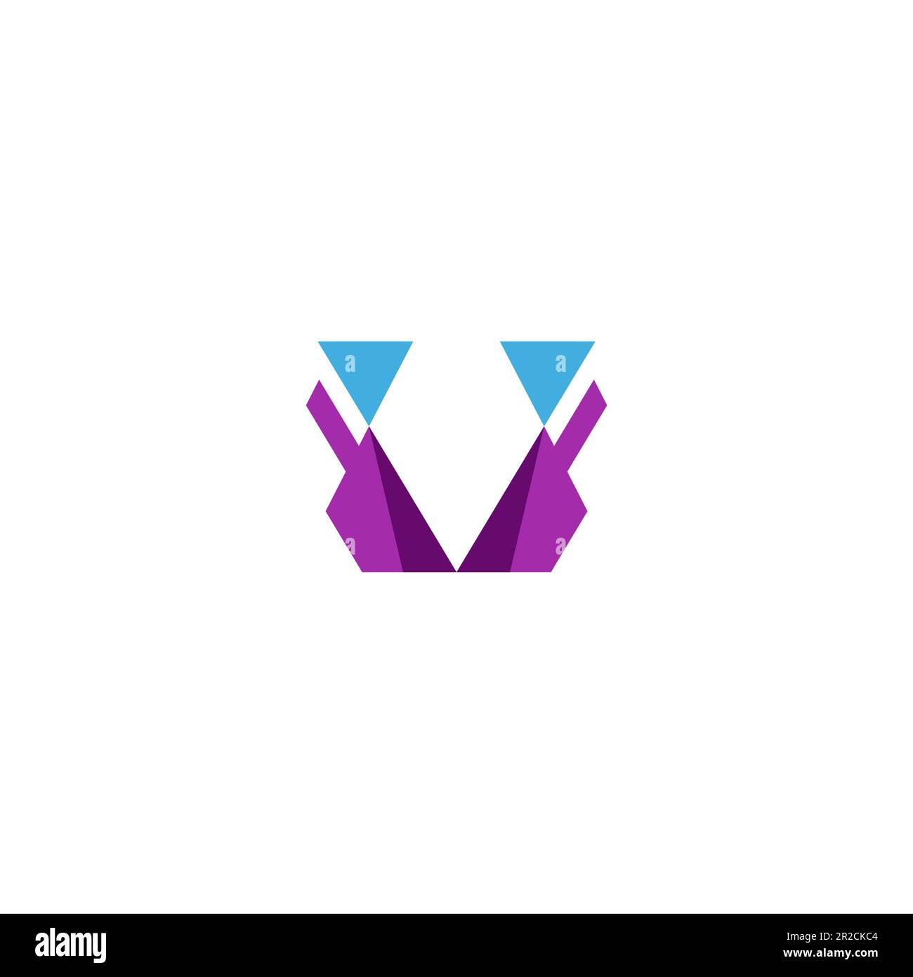 Logo lettre V. V vecteur de logo moderne Illustration de Vecteur