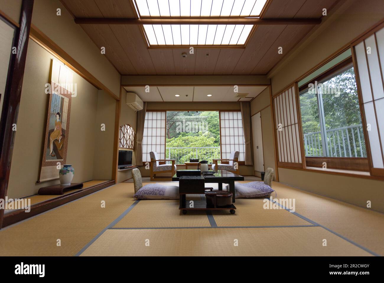 Chambre de style japonais à Kinugawa Onsen Banque D'Images