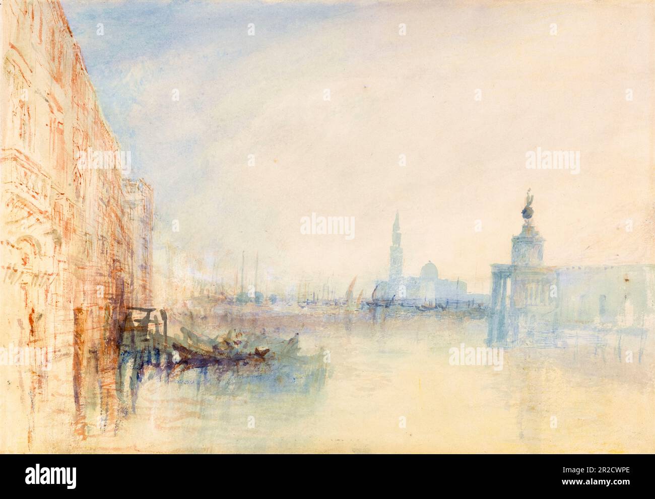 JMW Turner, Venise, l'embouchure du Grand Canal, peinture vers 1840 Banque D'Images