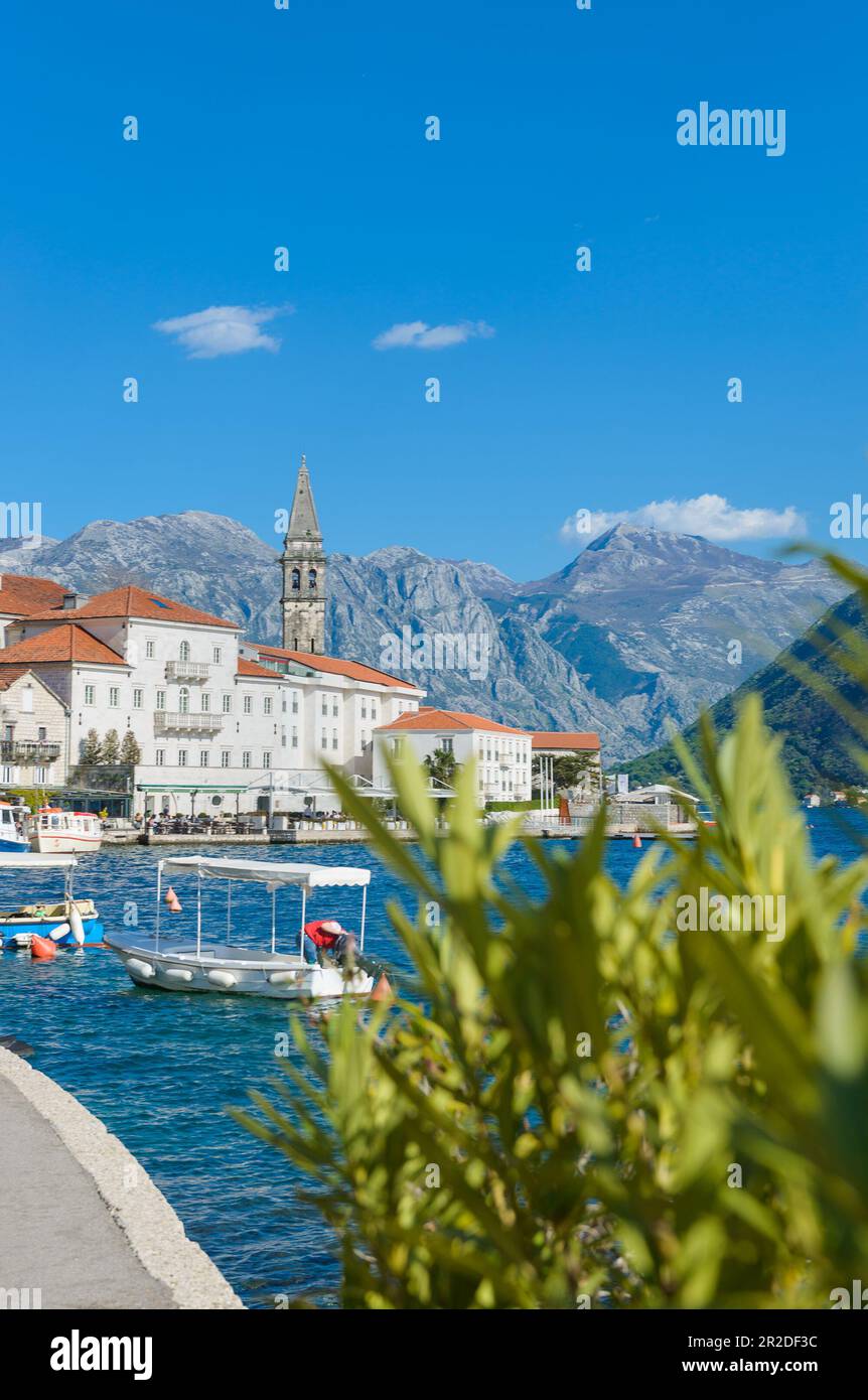 Ville historique de Perast à la célèbre baie de Kotor, Monténégro, Europe du Sud Banque D'Images