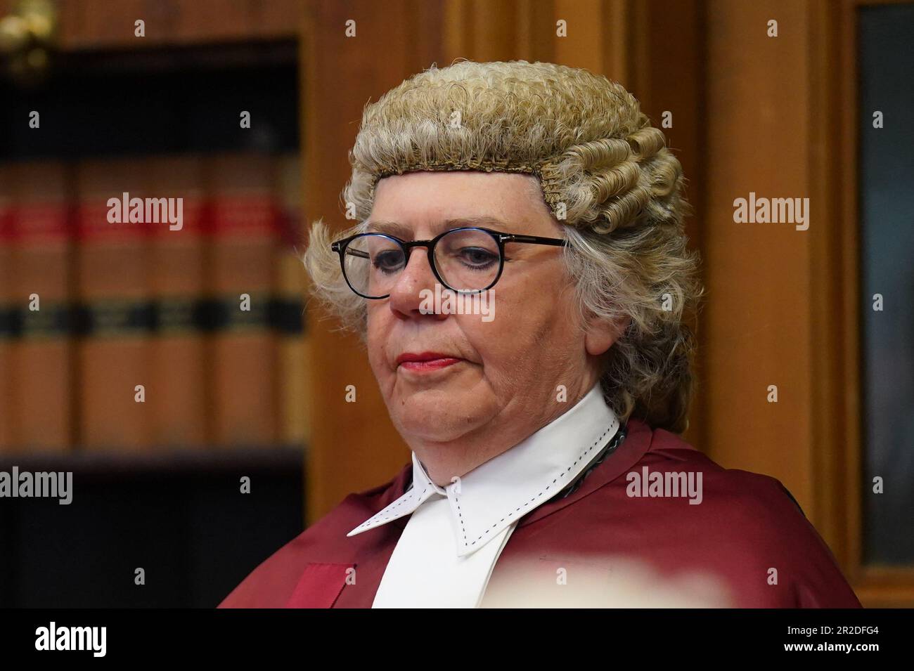 Lady Dorrian au cours d'une procédure où le shérif principal Craig Turnbull a été installé en tant que sénateur du Collège de justice lors d'une cérémonie à la Cour 1 au Parlement d'Édimbourg. Date de la photo: Vendredi 19 mai 2023. Banque D'Images