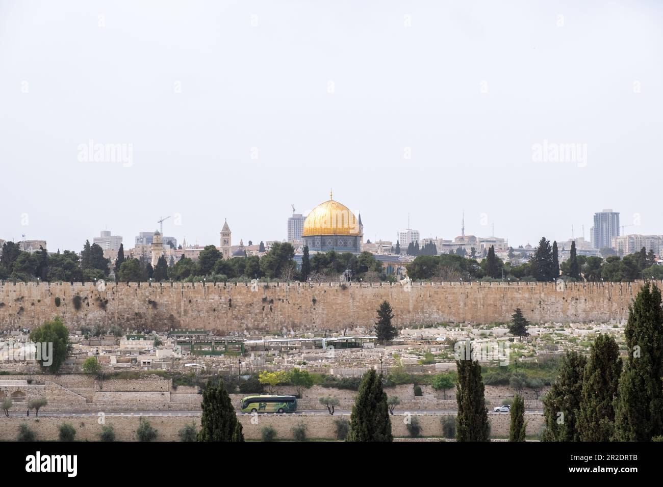 Vue panoramique de Jérusalem, Israël Banque D'Images