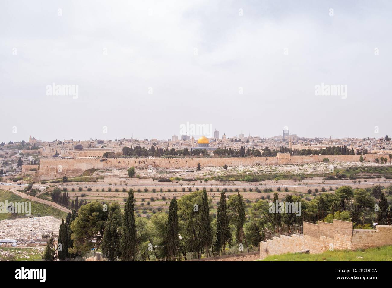 Vue panoramique de Jérusalem, Israël Banque D'Images