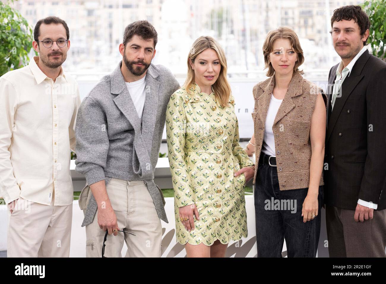 Cannes, France. 19th mai 2023. Francis-William Rheaume, Pierre-Yves Cardinal, Magalie Lepine Blondeau, Lubna Playoust et Guillaume Laurin assistent à la photo de la simple Comme Sylvain (la nature de l'Amour) au festival annuel de Cannes 76th au Palais des Festivals sur 18 mai 2023 à Cannes, France. Photo de David Niviere/ABACAPRESS.COM crédit: Abaca Press/Alay Live News Banque D'Images