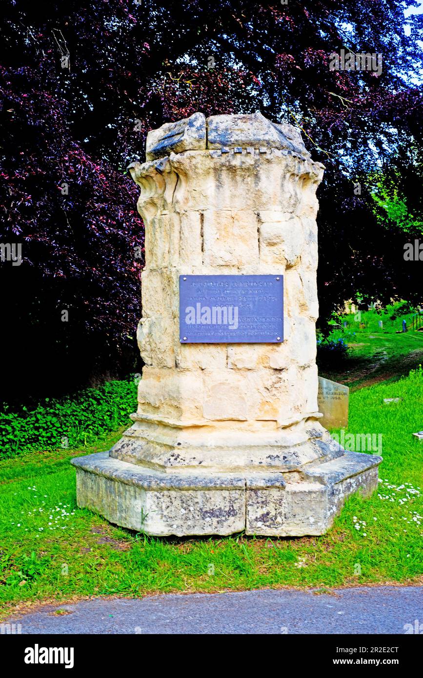 Charles Robinson, mémorial de bienfaisance, York, cimetière, cimetière Raod, York, Yorkshire, Angleterre Banque D'Images