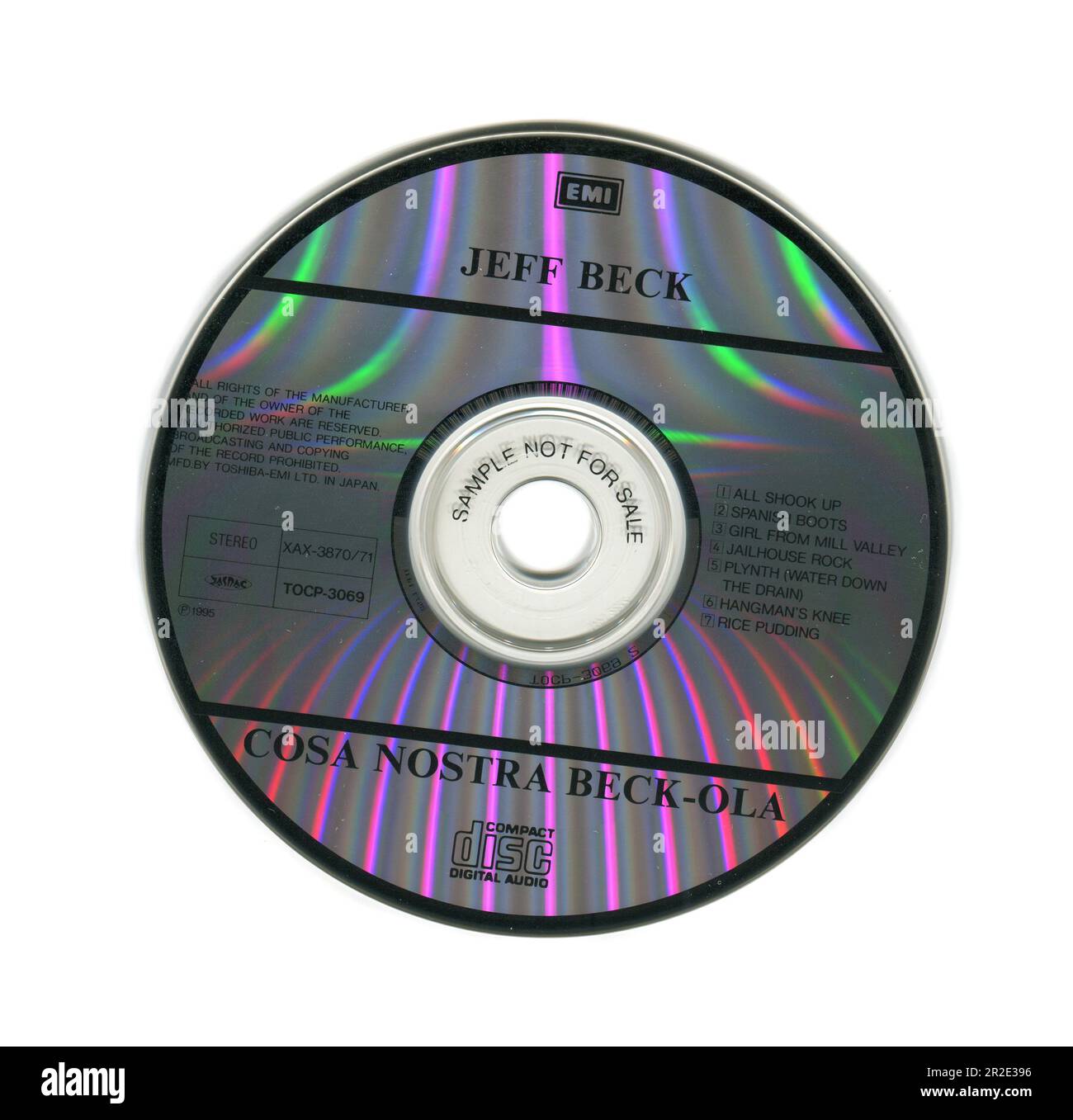 CD: Jeff Beck – Beck-Ola. (TOCP-3069), Promo, sortie: 28 juin 1995. Banque D'Images