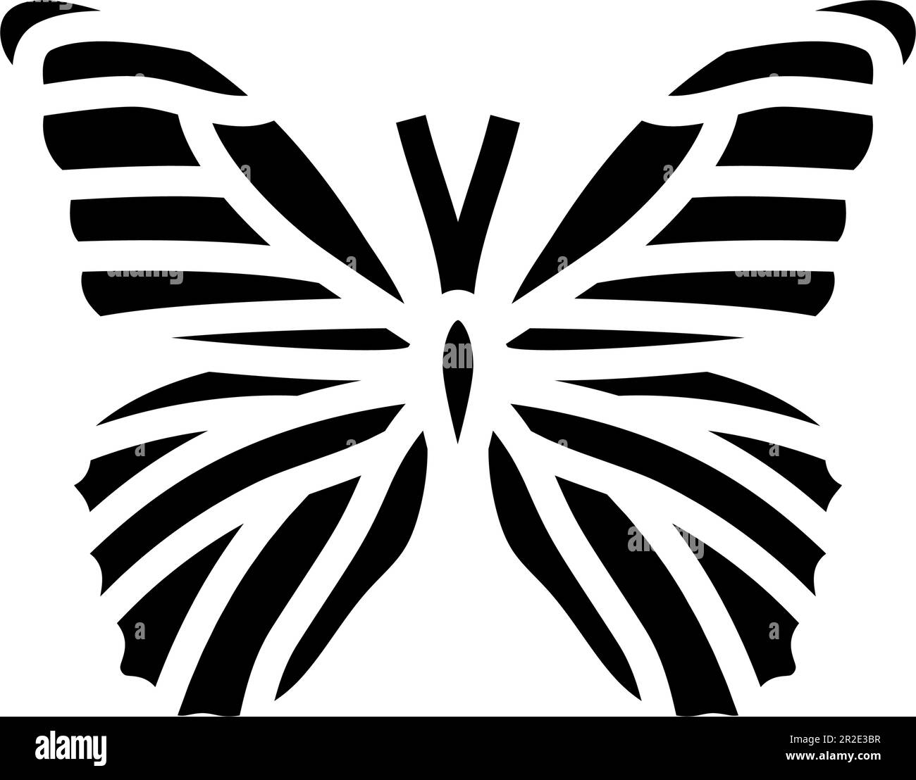 illustration vectorielle d'icône de glyphe de morpho-ressort bleu géant Illustration de Vecteur