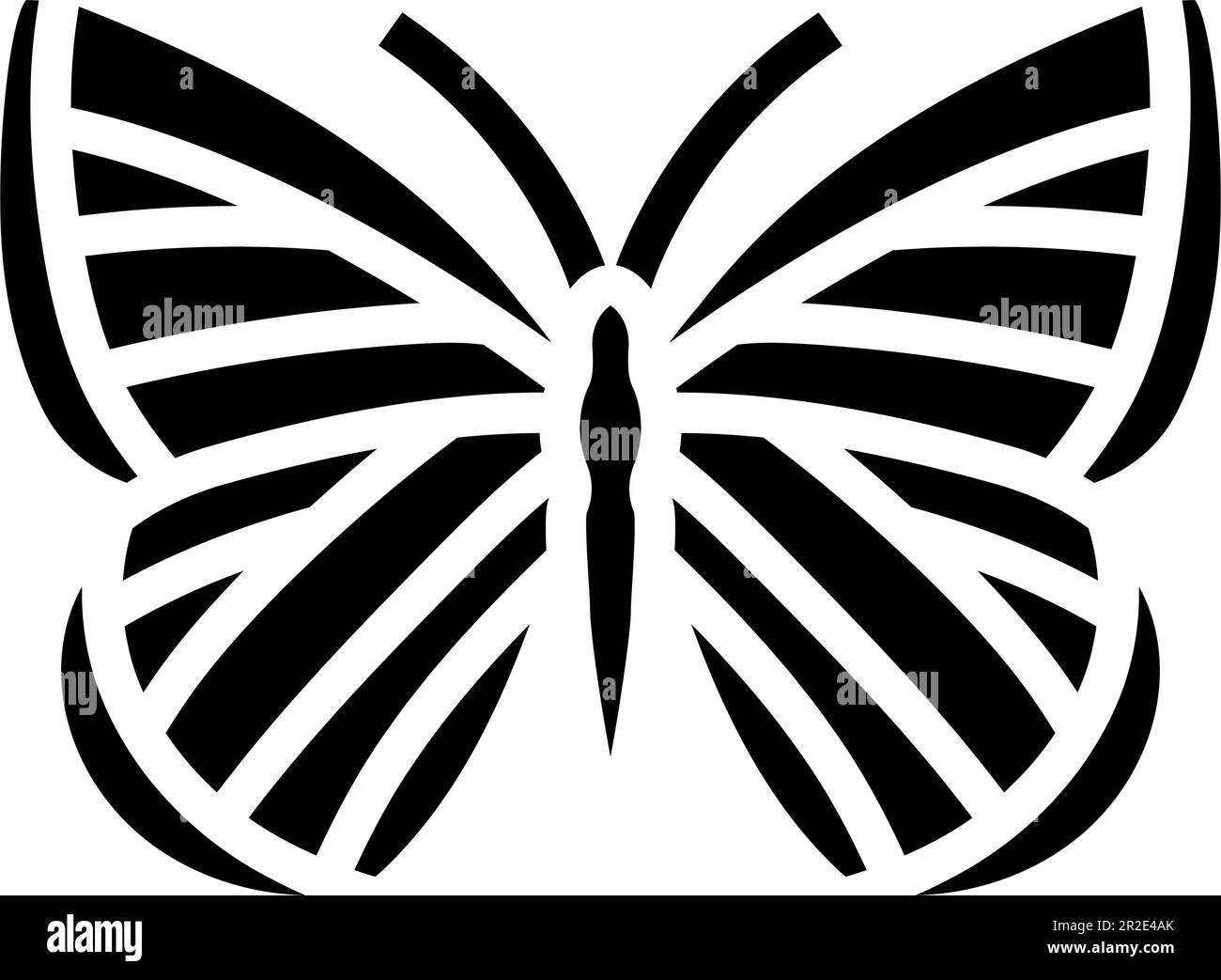 illustration du vecteur d'icône de glyphe d'insecte azur de printemps Illustration de Vecteur
