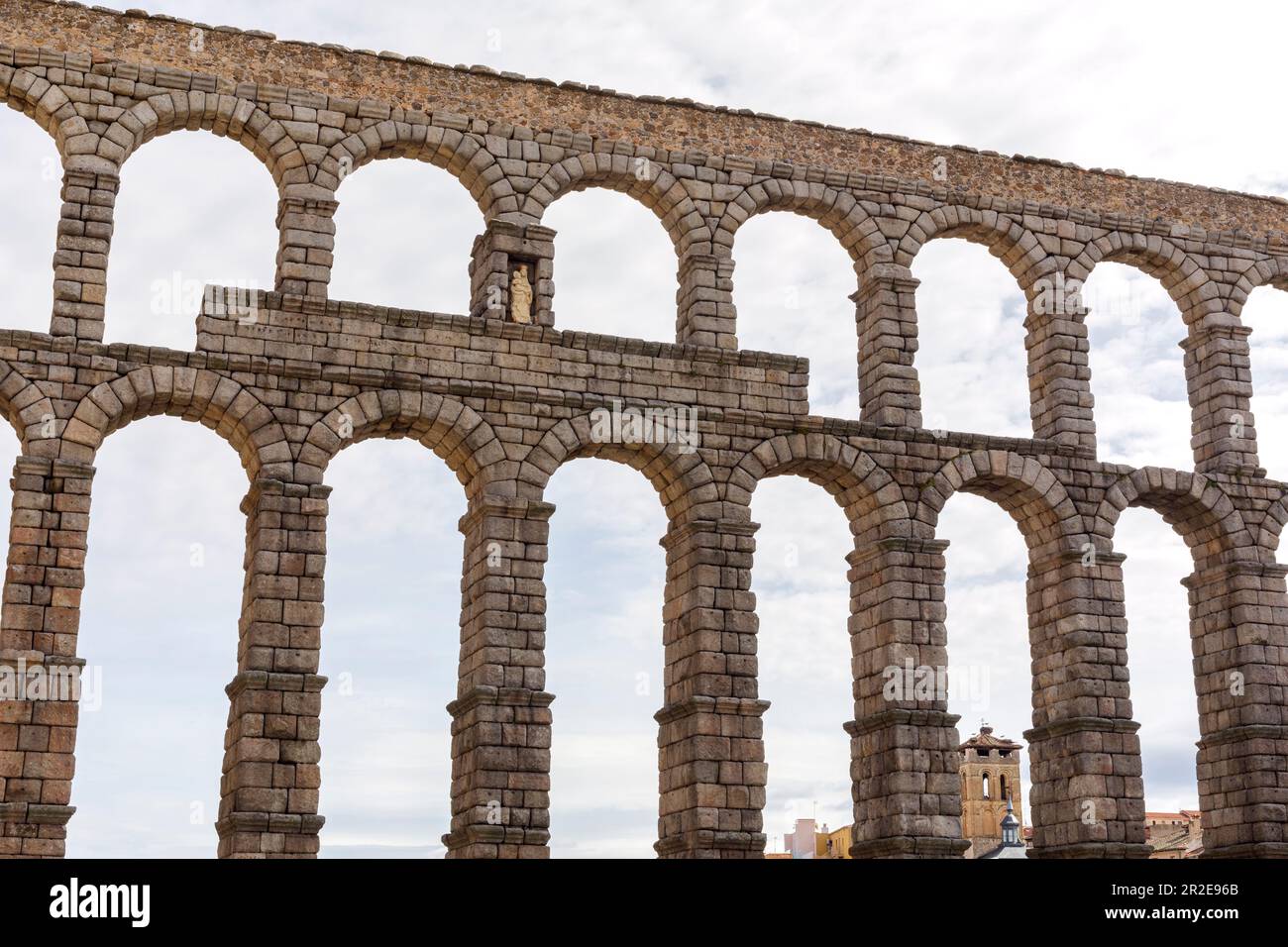 Espagne, Ségovie, aqueducs romains Banque D'Images