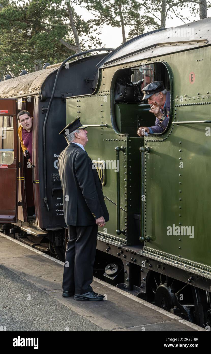 Churchward 42xx classe no 4270 (construit en 1919), à la station de Cheltenham Racecourse Banque D'Images