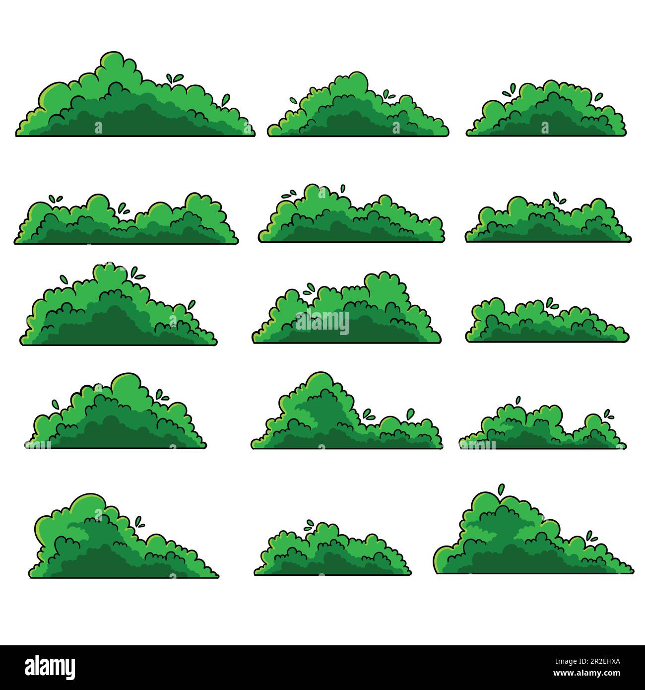 La nature de la plante frontière définit l'illustration vectorielle pour votre entreprise ou marque Illustration de Vecteur