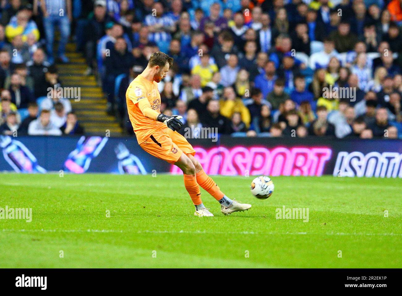 Hillsborough Stadium, Sheffield, Angleterre - 18th mai 2023 Wwill Norris Goalkeeper of Peterborough United - pendant le match Sheffield Wednesday v Peterborough United, Sky Bet League One, Play Off 2nd Leg, 2022/23, Hillsborough Stadium, Sheffield, Angleterre - 18th mai 2023 crédit: Arthur Haigh/WhiteRosePhotos/Alay Live News Banque D'Images