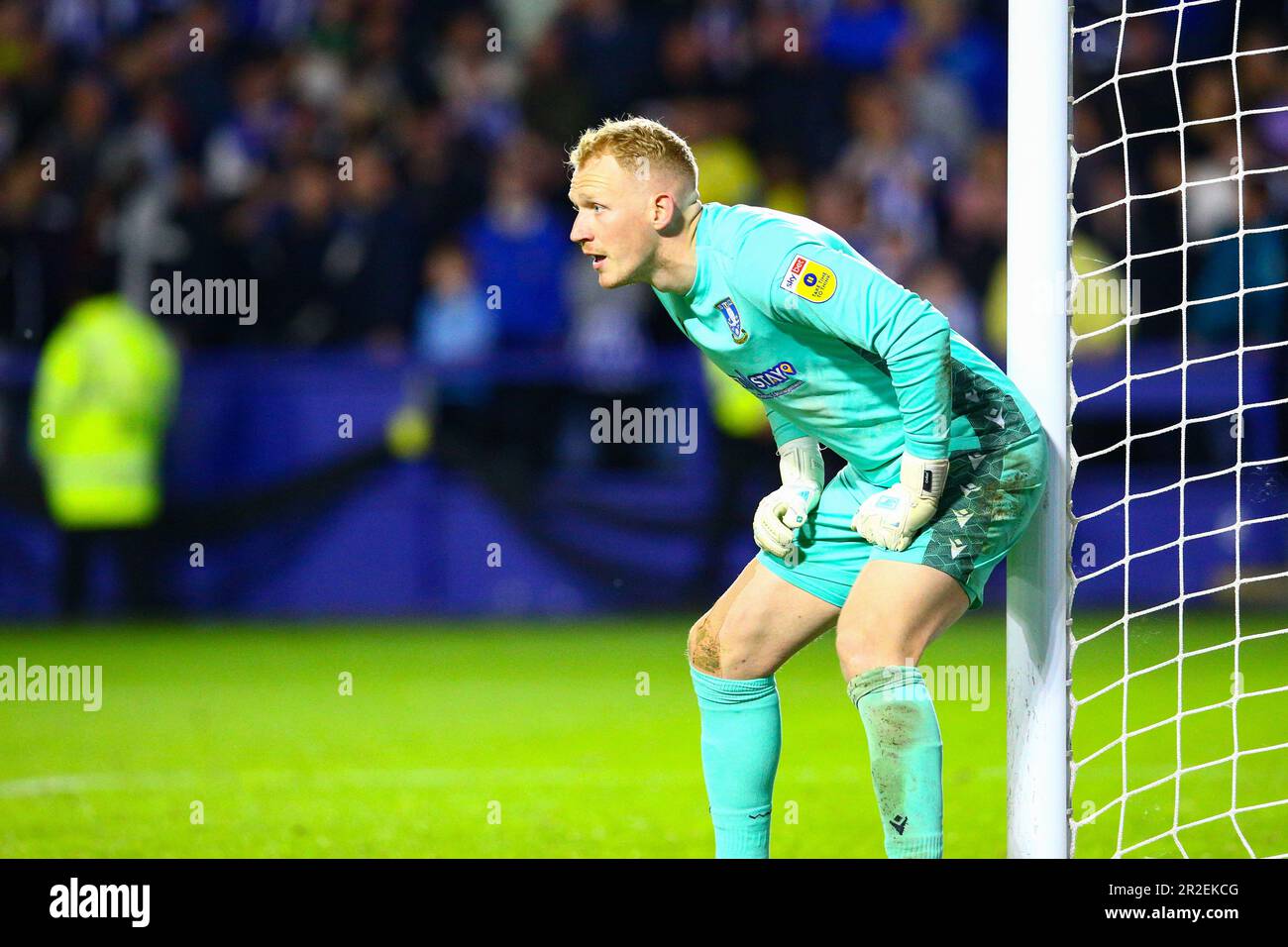 Hillsborough Stadium, Sheffield, Angleterre - 18th mai 2023 Cameron Dawson Goalkeeper de Sheffield mercredi - pendant le match Sheffield mercredi v Peterborough United, Sky Bet League One, jouer 2nd pieds, 2022/23, Hillsborough Stadium, Sheffield, Angleterre - 18th mai 2023 crédit : Arthur Haigh/WhiteRosePhotos/Alay Live News Banque D'Images