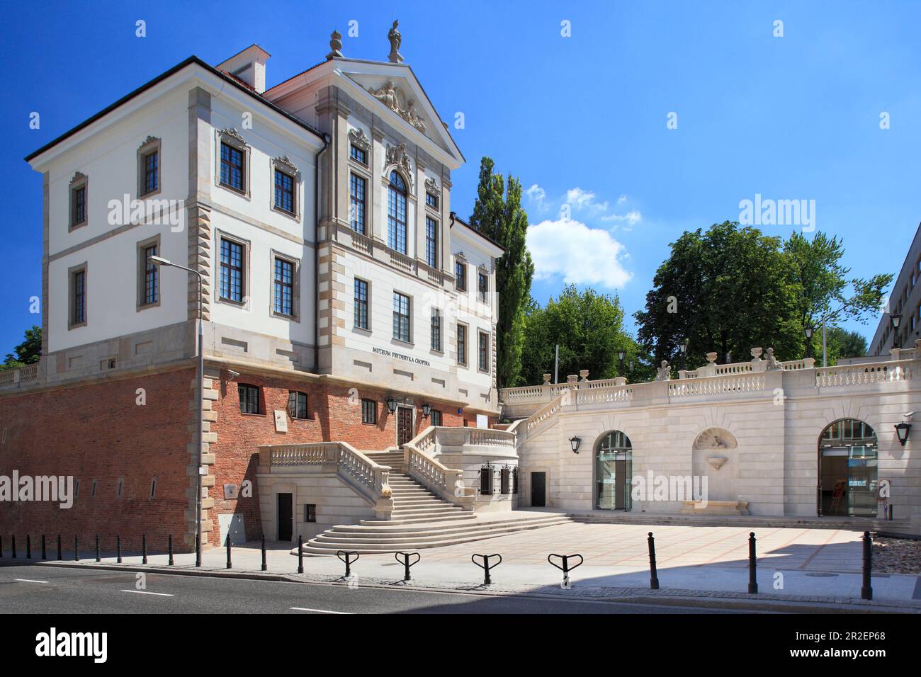 Palais Ostrowski, manoir du centre-ville de Varsovie. Le palais abrite le musée Frédéric Chopin et l'Institut national de Frédéric Chopin, Varsovie, Ma Banque D'Images