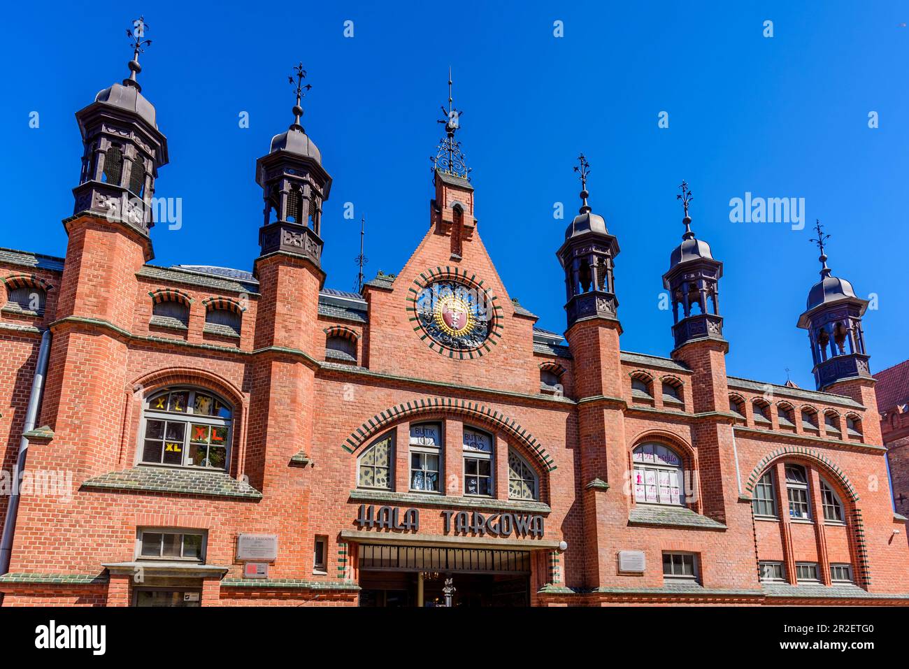 Farmer’s Market Hall, rue Panska. Gdansk, main City, région de Pomorze, Pomorskie voïvothe, Pologne, Europe Banque D'Images