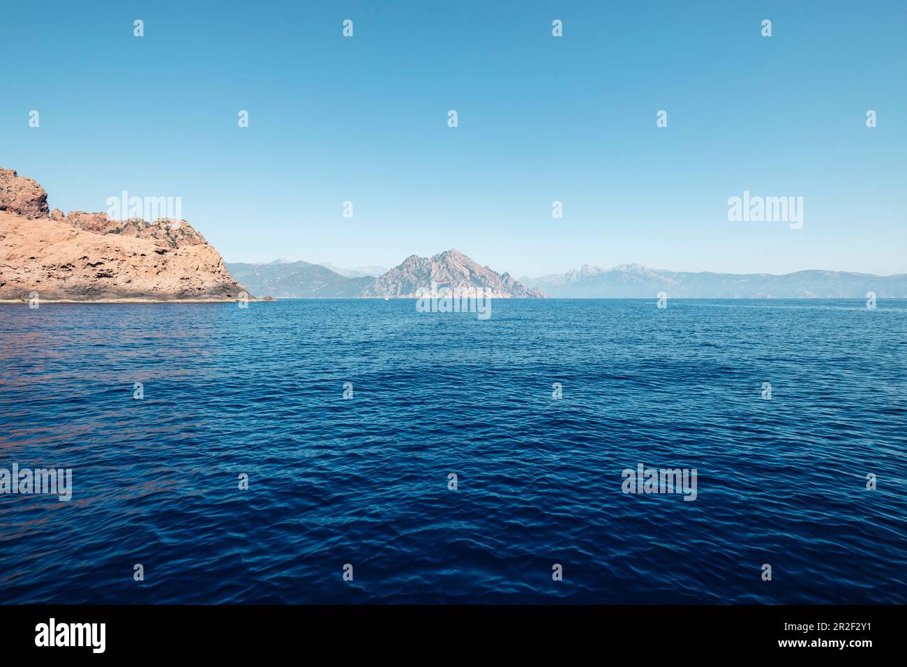 Girolata, Scandola, Galeria, Calvi, Corse, France. Banque D'Images