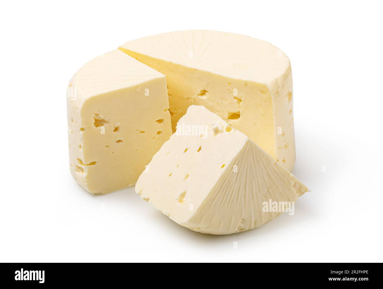 Le fromage feta isolated on white Banque D'Images