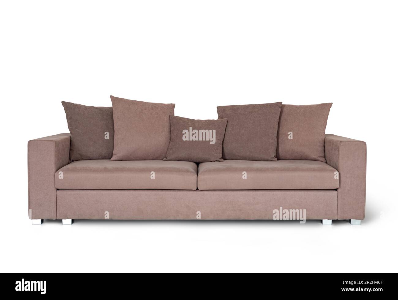 Canapé-lit gris dans la chambre Banque D'Images