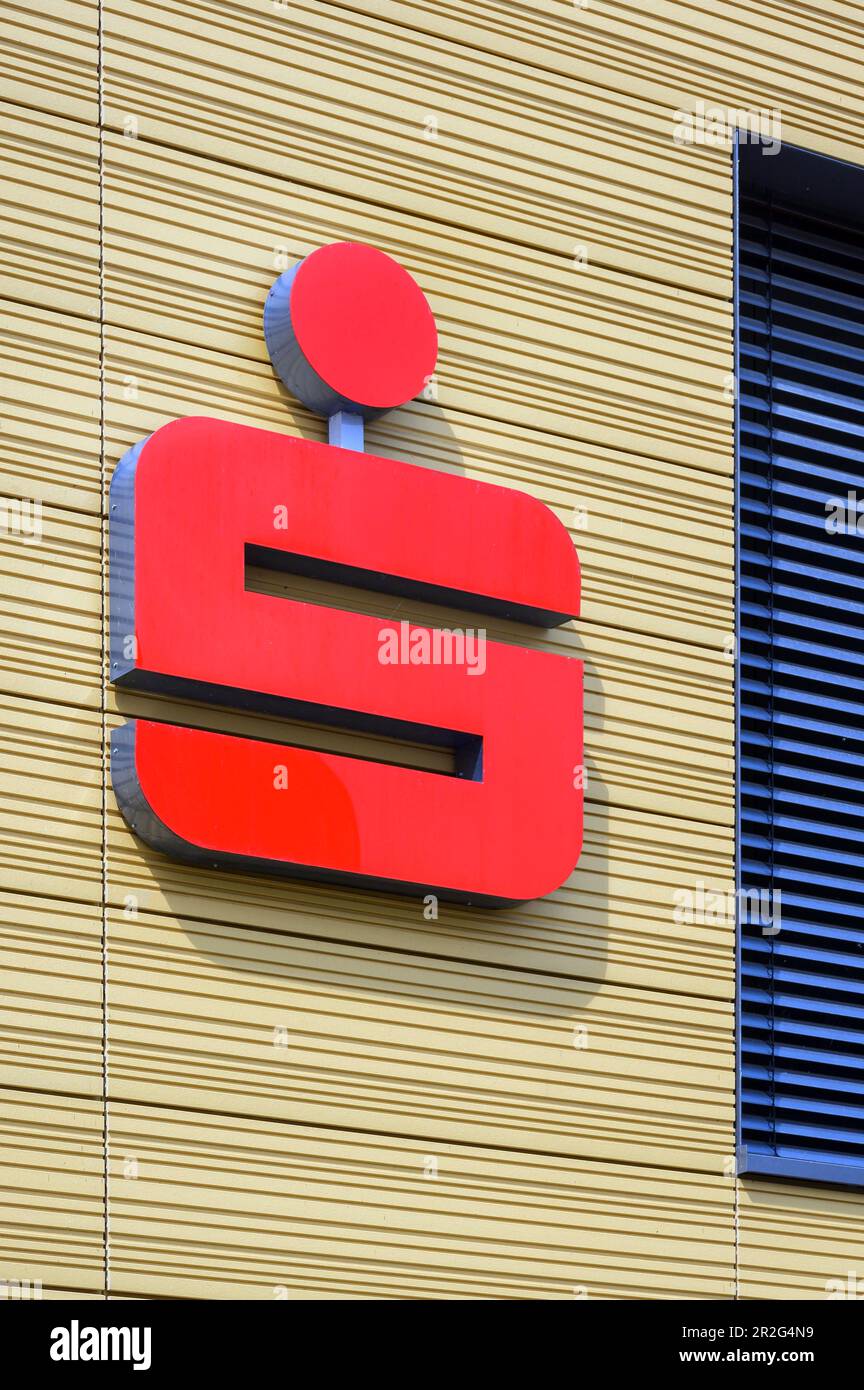 Logo Sparkasse, Allgaeu, Bavière, Allemagne Banque D'Images