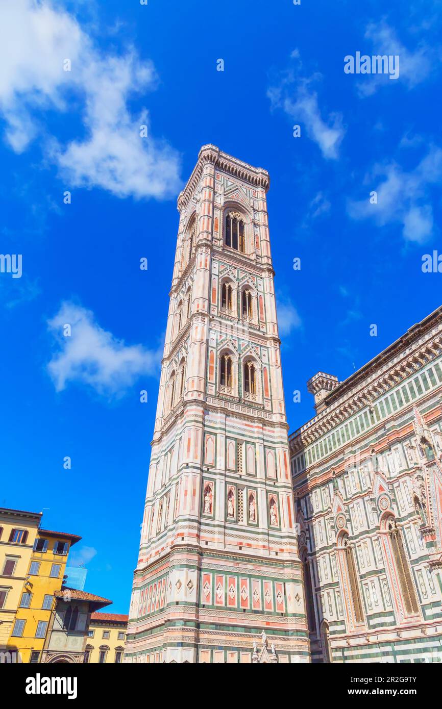 Campanile de Giotto, Florence, Toscane, Italie Banque D'Images