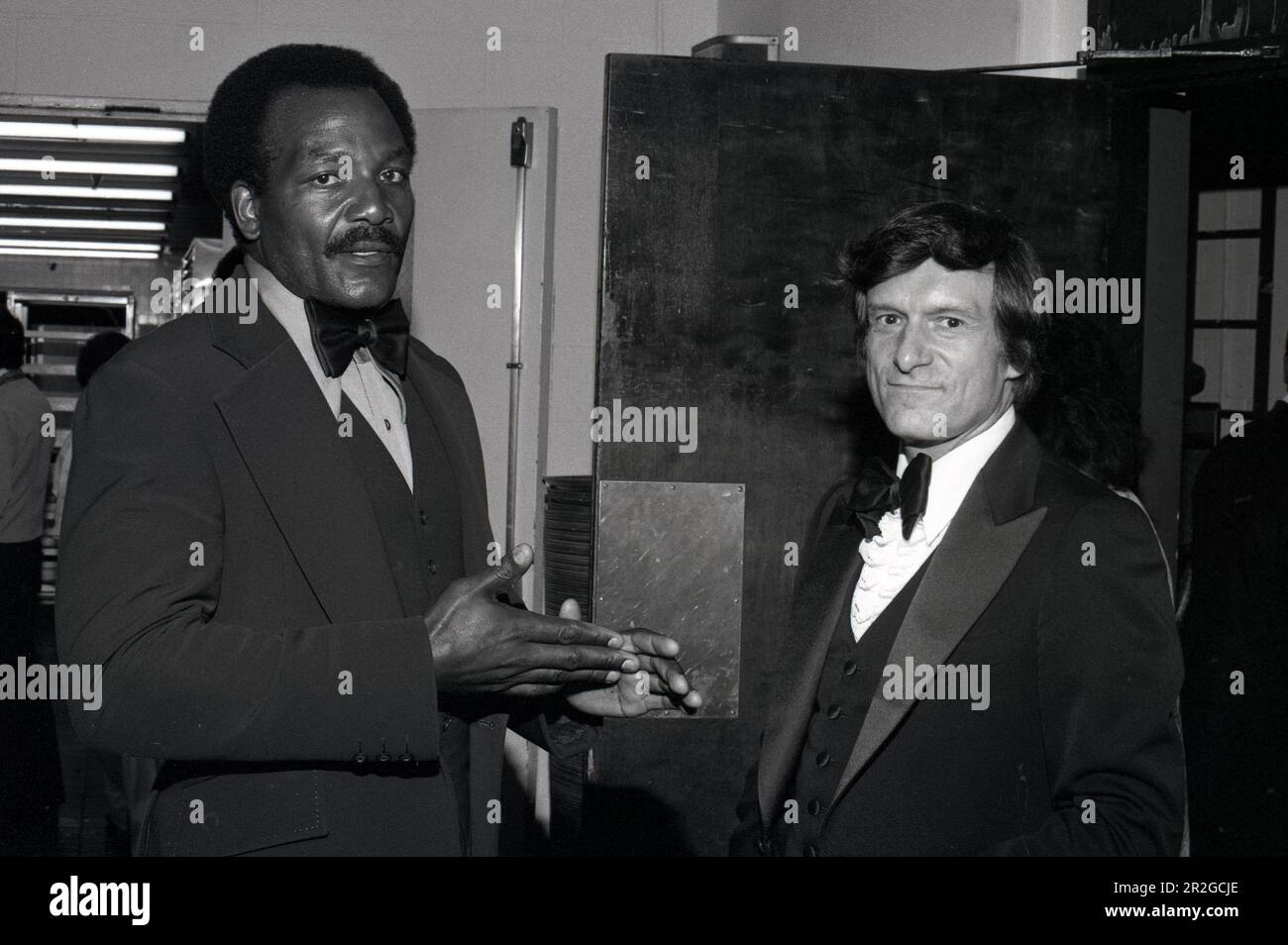 **PHOTO DE FICHIER** Jim Brown est décédé. Jim Brown et Hugh Hefner au 9 juin 1978 des prix de l'image de l'ANACP 1978. Crédit: Ralph Dominguez/MediaPunch Banque D'Images