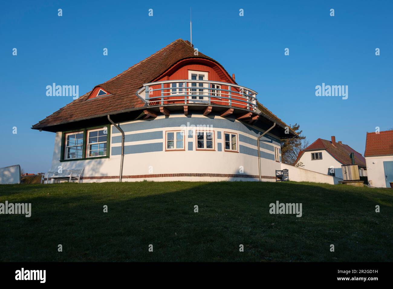 Karusel, la maison de l'actrice silencieuse Asta Nielsen, aujourd'hui un musée, Vitte, Ile de Hiddensee, Mecklembourg-Poméranie occidentale, Allemagne Banque D'Images