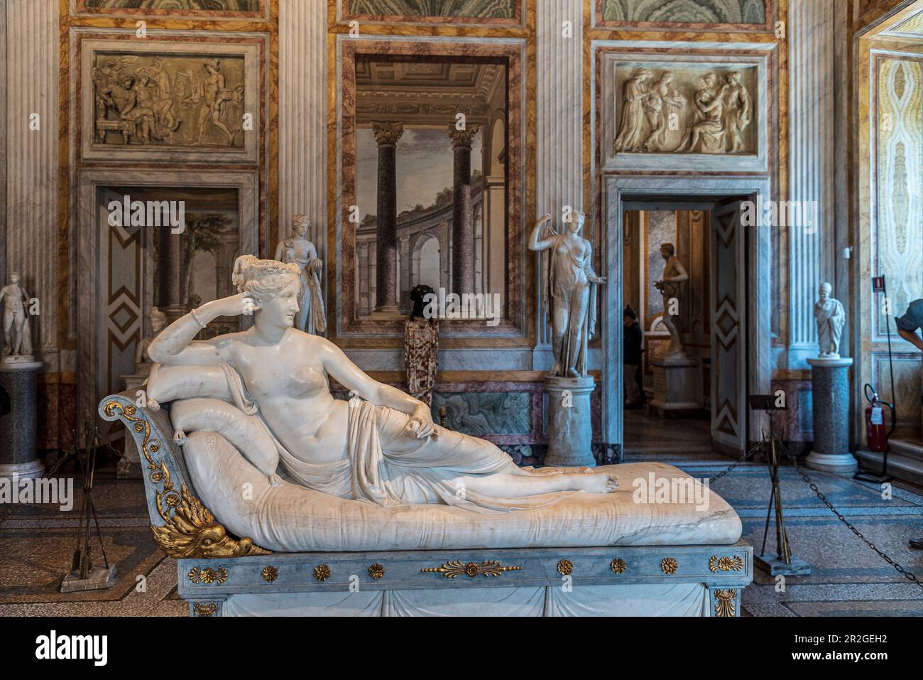 Galerie d'art Borghèse dans le parc de la Villa Borghèse, Rome, Latium, Italie, Europe Banque D'Images