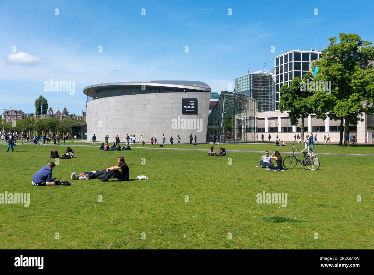 Musée Van Gogh, Museumplein, Amsterdam, Hollande-du-Nord, pays-Bas Banque D'Images