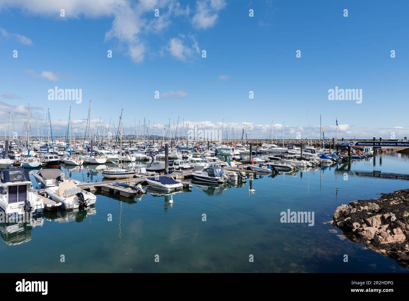 Magnifique port de Brixham, Devon, Royaume-Uni. 01.05.2023 Banque D'Images