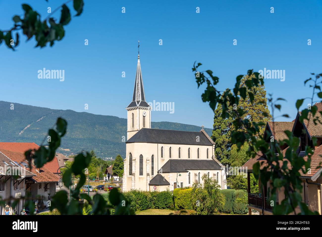 Vue sur l'église d'Annecy, haute-Savoie, Auvergne-Rhône-Alpes, France Banque D'Images