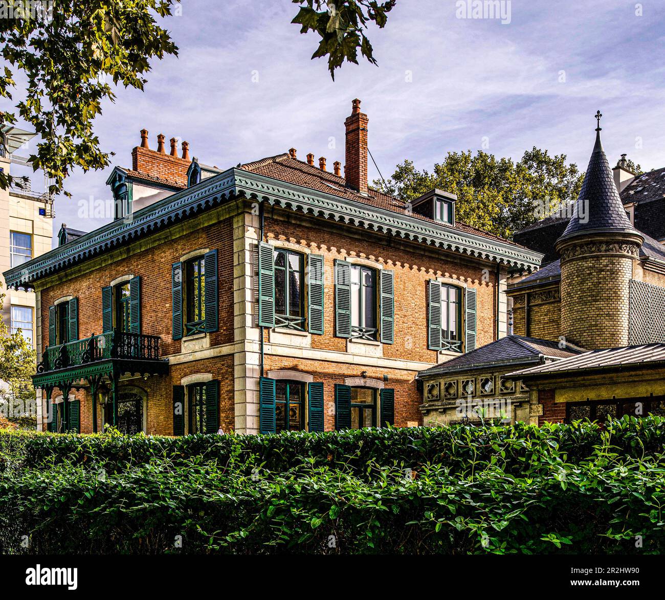 Chalet Napoléon III (1863) sur le boulevard des Etats-Unis, Vichy, Auvergne-Rhône-Alpes, France Banque D'Images