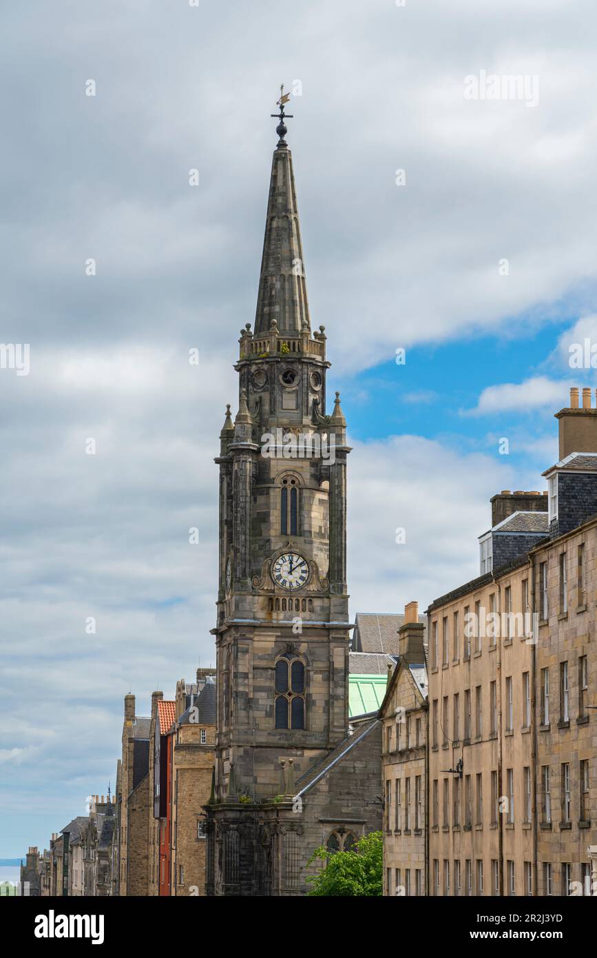 Tour de l'église paroissiale de Tron Kirk, site classé au patrimoine mondial de l'UNESCO, Royal Mile, vieille ville, Édimbourg, Lothian, Écosse, Royaume-Uni, Europe Banque D'Images