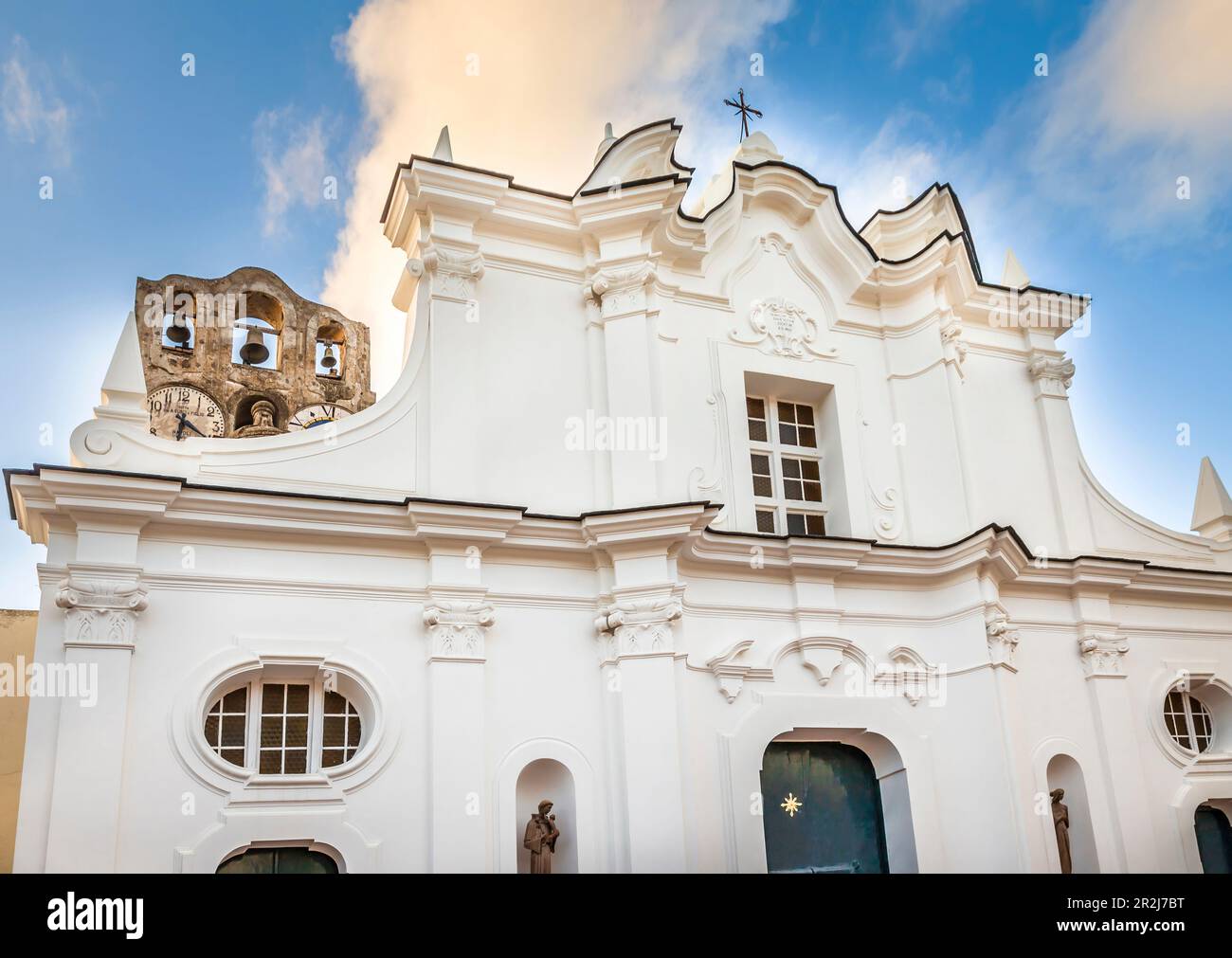 Eglise de Santa Sofia à Anacapri, Capri, Golfe de Naples, Campanie, Italie Banque D'Images