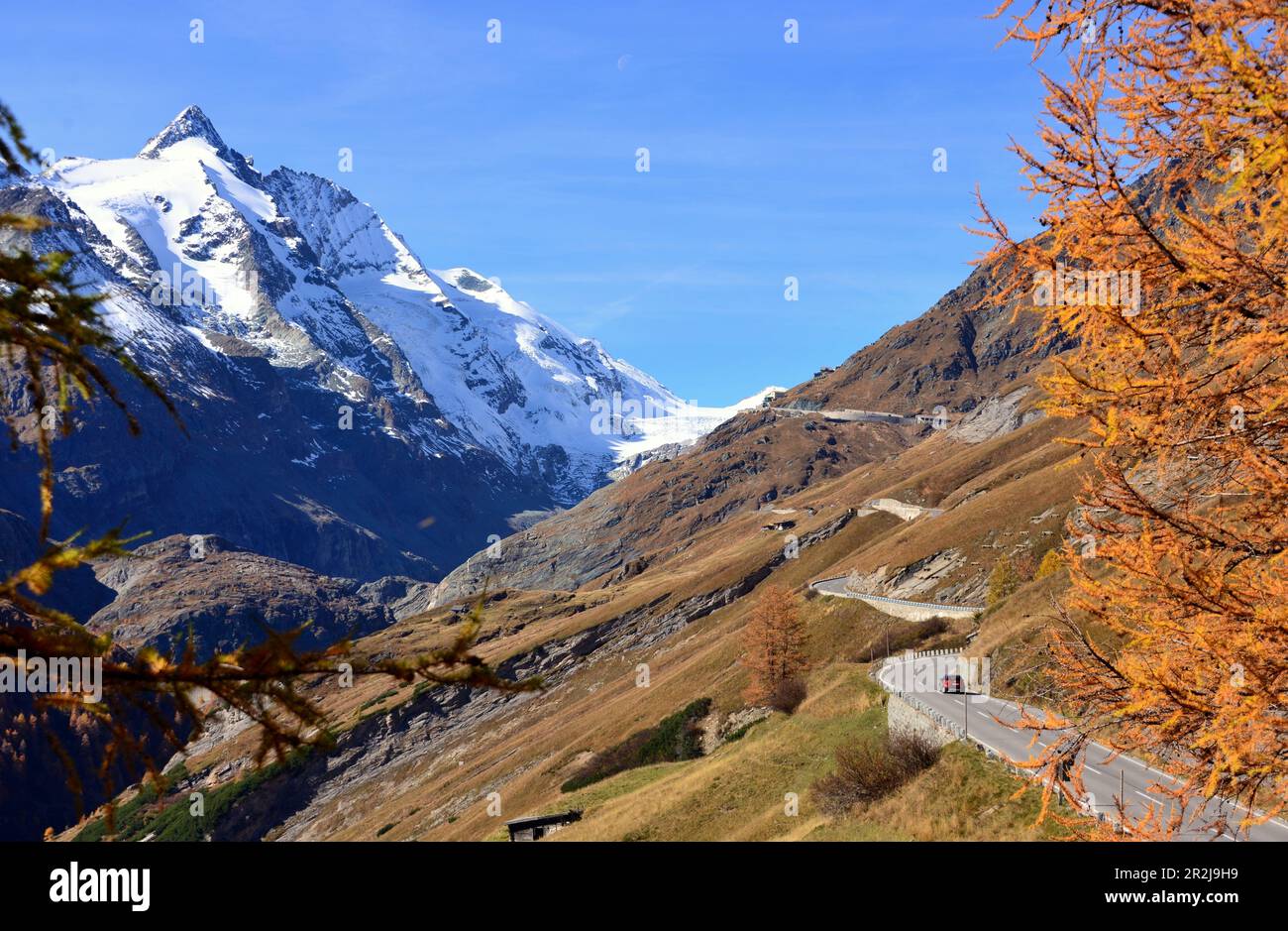 Grossglockner, Grossglockner High Alpine Road, Carinthie, Autriche Banque D'Images
