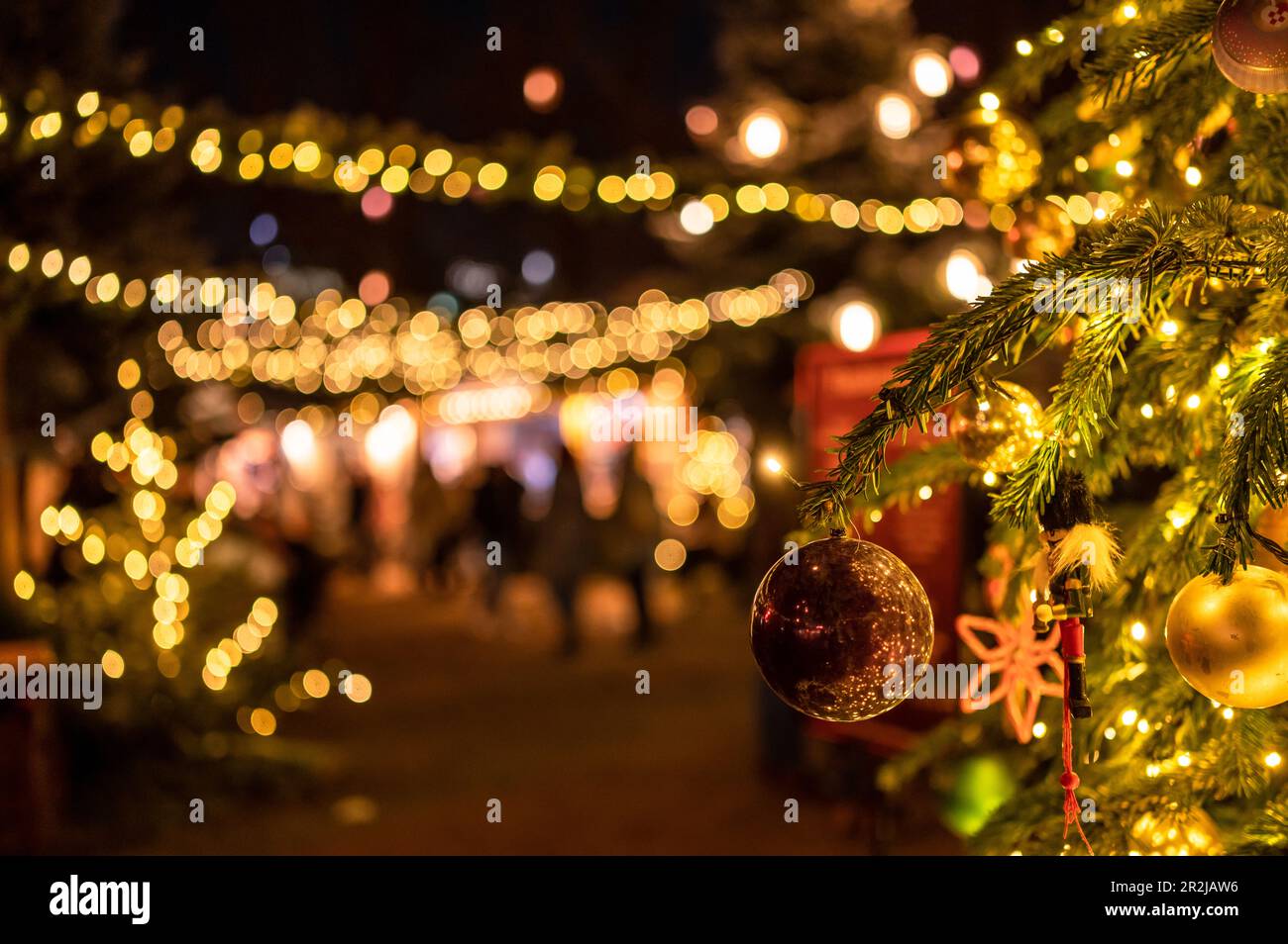 L'esprit de Noël aux jardins de Tivoli à Copenhague, au Danemark Banque D'Images