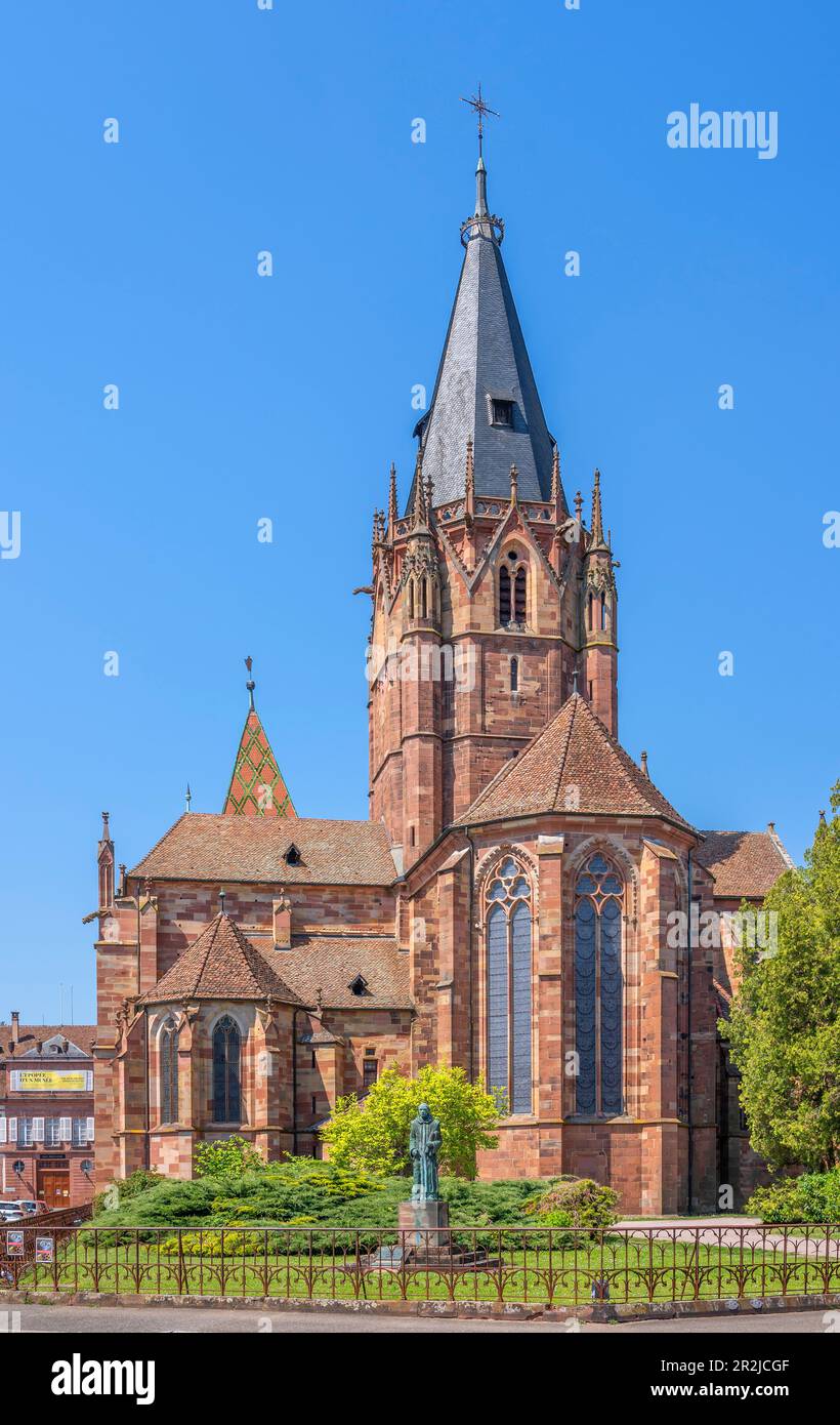 Die Abteikirche préparé Peter und Paul in Wissembourg, Nördliches Elsass, Bas-Rhin Grand est, Frankreich Banque D'Images
