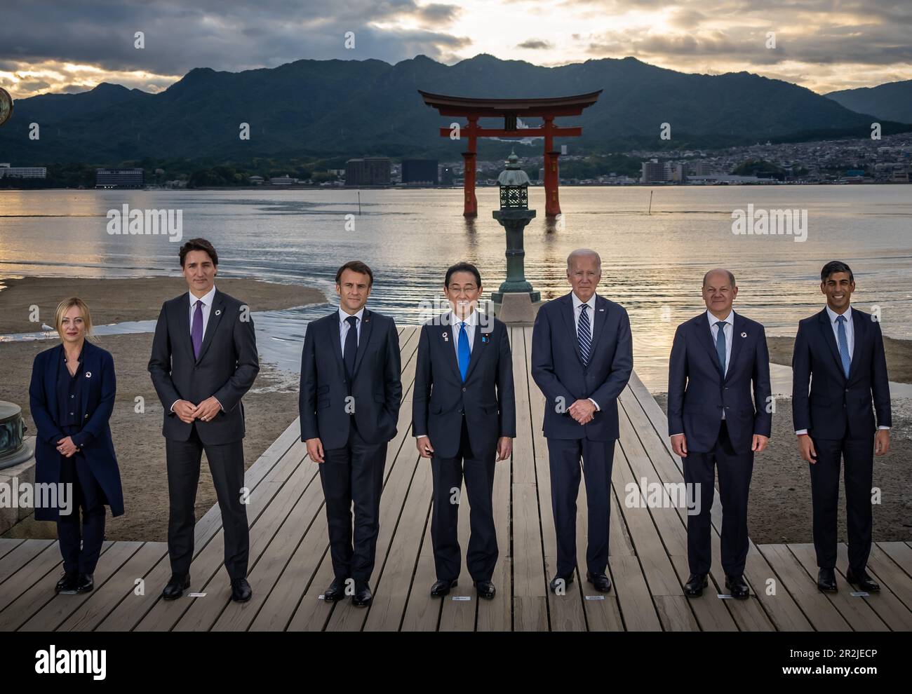 Hiroshima, Japon. 19th mai 2023. Les chefs de gouvernement des G7 pays se réunissent à Hiroshima, au Japon, pour leurs consultations annuelles. Credit: Michael Kappeller/dpa/Alay Live News Banque D'Images